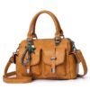 Women's Blue Faux Leather Handbag – Stylish Large