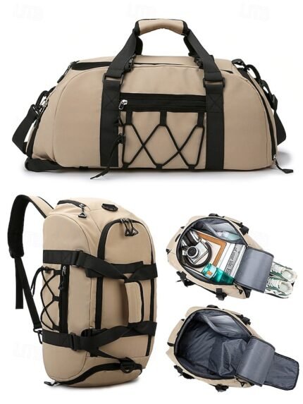 Women's Large Capacity Waterproof Travel Duffel Backpack