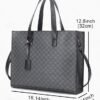 Men's Large Faux Leather Tote Bag – Stylish Business
