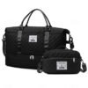 Women's Polyester Quilted Duffel Bag Set, Multiple Colors,