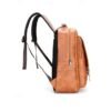 Men's Vintage Faux Leather Backpack – Large Capacity