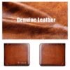 Men's RFID Blocking Bifold Wallet, Genuine Leather Slim