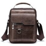 Men's Faux Leather Crossbody Messenger Bag – Vintage - Image 12