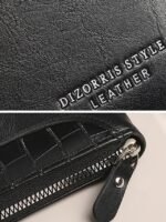 Men's Faux Leather Zip Wallet, Multiple Colors, Compact - Image 9