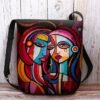 Women's Abstract Art Crossbody Bag – Colorful Cubist
