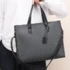 Men's Large Faux Leather Tote Bag – Stylish Business