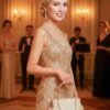 Women's Elegant Pearl Handle Clutch Bag - Floral