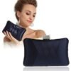 Women's Satin Evening Clutch Bag – Elegant Purple Purse