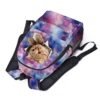 Galaxy Cat Print Backpack with Large Capacity – Cute Animal