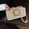 Women's Large Capacity Faux Leather Crossbody Bag with