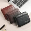 Men's Faux Leather Zip Wallet, Multiple Colors, Compact