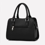 Women's Elegant Blue Handbag with Removable Strap and - Image 4
