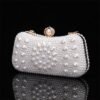 Elegant Pearl Clutch Bag – Luxury White Beaded Evening Purse