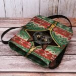 Women's Christmas Crossbody Bag - Polyester Velvet - Image 7