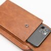 Women's Vintage Faux Leather Crossbody Wallet with Zipper,