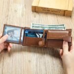 Genuine leather wallet top layer cowhide coin purse multi card - Image 7