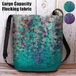 Women's Artistic Floral Print Crossbody Bag - Vibrant