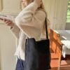 70Pcs Women's Suede-Like Faux Leather Tote with Leopard print