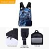 Electric Blue Leopard Backpack for Boys and Teens – Fierce