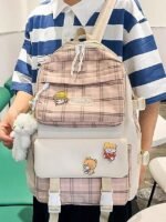 Girls 5-piece school backpack set with messenger bag, Pencil - Image 8