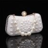 Elegant Pearl Clutch Bag – Luxury White Beaded Evening Purse