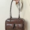 Women's Large Capacity Faux Leather Handbag, Multiple