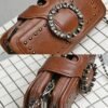 Women's Large Capacity Faux Leather Crossbody Bag with