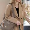 Women's Nylon Crossbody Bag with Multiple Pockets,