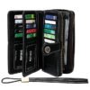 Men's Large Capacity RFID Blocking Cowhide Leather Wallet