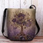 Women's Velvety Polyester Shoulder Bag, Featuring Life Tree - Image 14