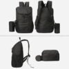 3Pcs Lightweight Waterproof Hiking Backpack – Large Capacity