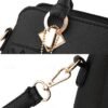 30Pcs Women's Faux Leather Handbag with Tassel Charm and Textured