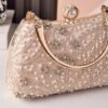 Women's Polyester Clutch Bag with Sequin and Bead