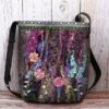 Women's Bohemian Floral Embroidered Crossbody Bag, Artistic