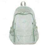 Women's Pastel Green School Backpack – Lightweight Large - Image 2