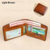 Men's RFID Blocking Bifold Wallet, Genuine Leather Slim