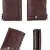 Men's RFID Blocking Cowhide Leather Bifold Wallet with