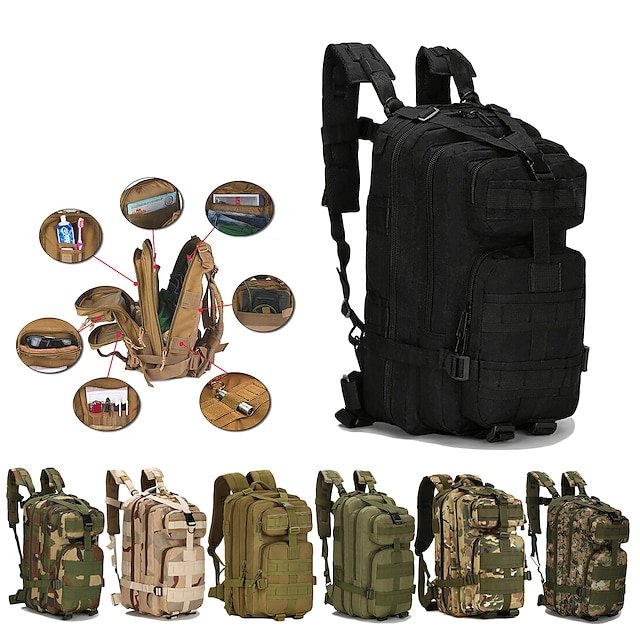 pbw1585313634149 3Pcs 30L Military Tactical Backpack with Multiple Compartments - - Image 1