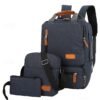 Men's Large Capacity Multi-Pocket Backpack Set, Including