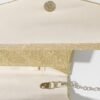Blue Glitter Clutch Purse with Rhinestone Bow Accent, Elegant