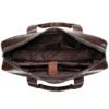 Premium Brown Leather Briefcase - Elegant Business Laptop Bag