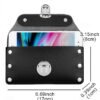 Men's Faux Leather Belted Mobile Waist Bag with Secure Lock