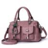 Women's Blue Faux Leather Handbag – Stylish Large