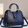 Women's Croc-Embossed Top-Handle Satchel – Structured