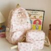 Teen Girls 3-Piece School Backpack Set – Lightweight Canvas