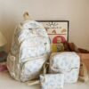 Teen Girls 3-Piece School Backpack Set – Lightweight Canvas