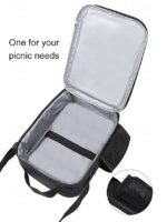 Men's 3-Piece Dragon Backpack Set with Flame Print - - Image 10