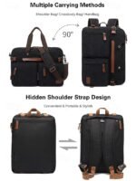 Men's Waterproof Multi-Function Laptop Backpack - Vintage - Image 5