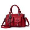 Women's Blue Faux Leather Handbag – Stylish Large
