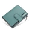 Women's Purple Faux Leather Bifold Wallet – Stylish